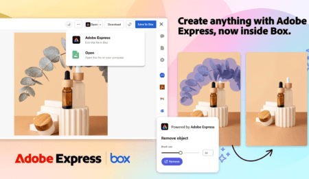 Content creation within Box now possible with Adobe Express